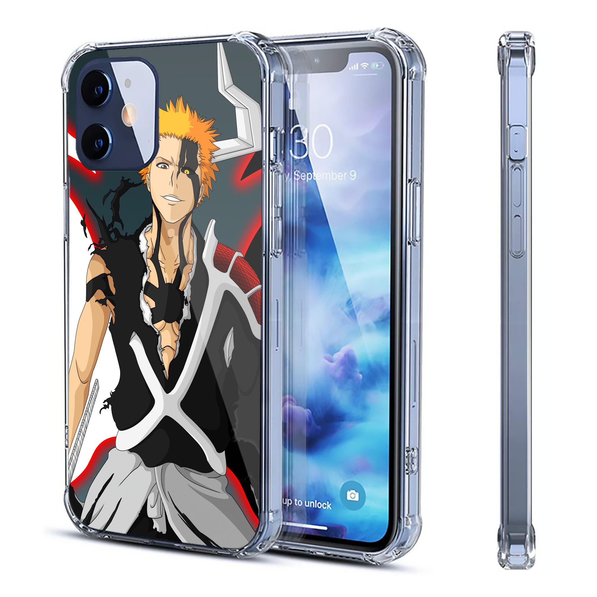（画像用） ブリーチ BLEACH 【iPhone 12シリーズ対応】透明スマホケース（クリアソフトケース）